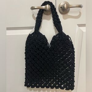 J.Crew NWT Cadiz hand knotted rope tote 💯% cotton